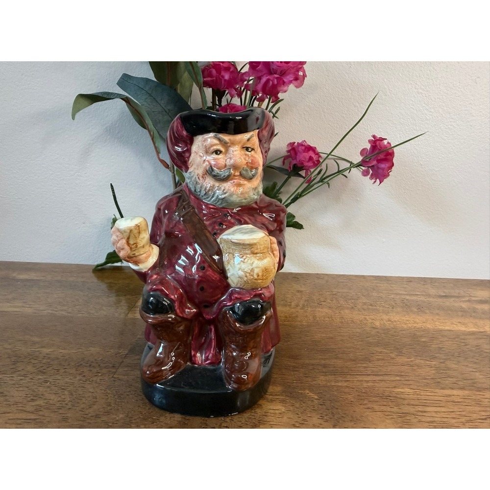 Royal Doulton Falstaff Toby Jug Small Character Pitcher England Vintage Decor